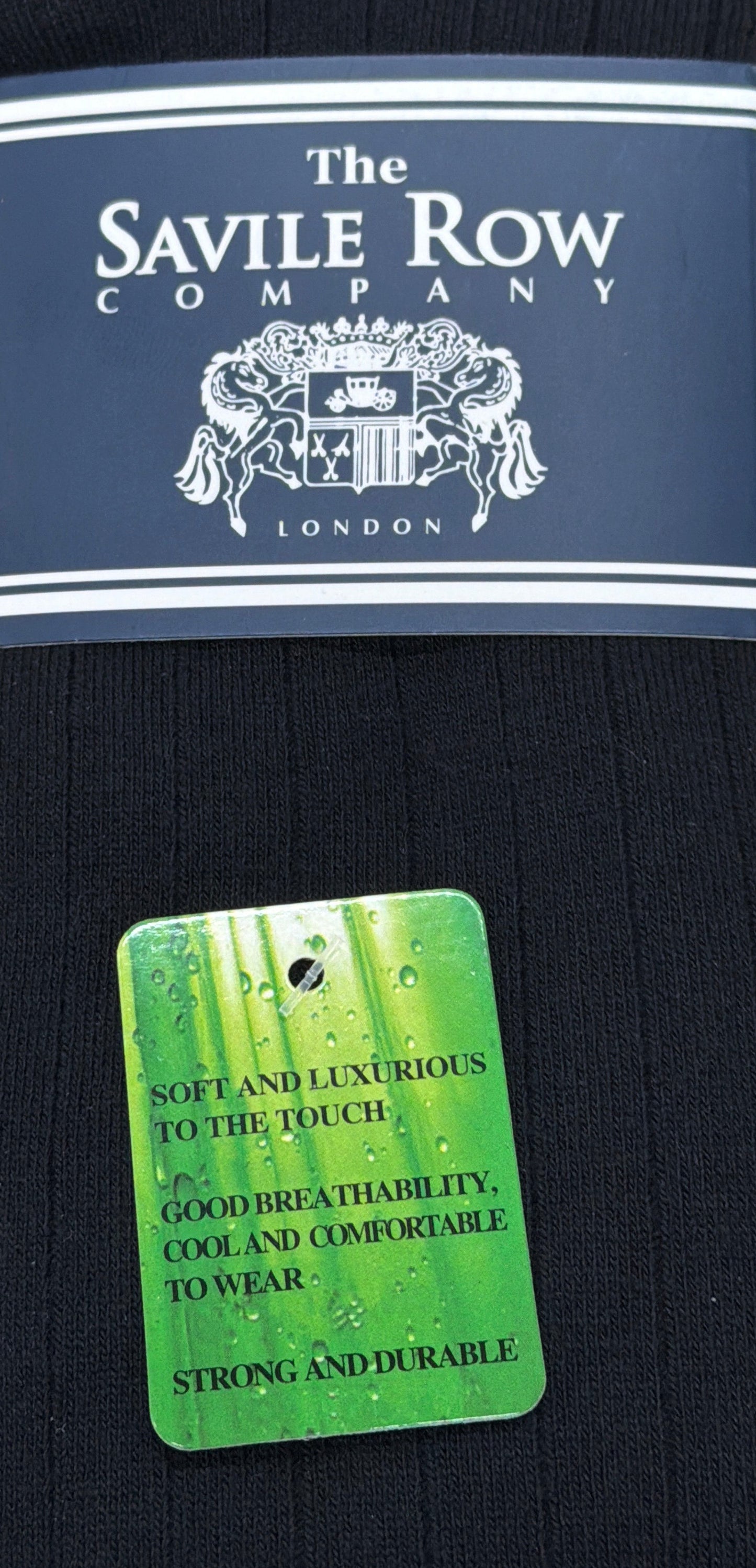 Black Mens Socks Bamboo 3 Pack Savile Row