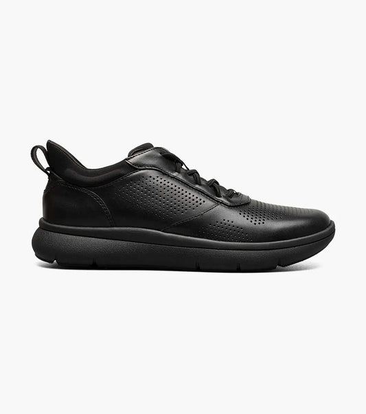 Florsheim Men's Black Sneaker's Fleet Perf Toe Elastic Lace 14443