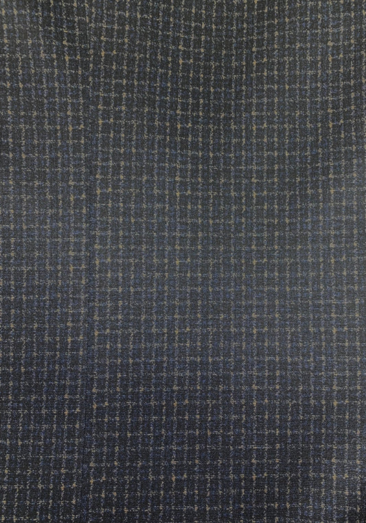 TO Boys Blue and Orange Check Soho Stretch Suit 9131-72