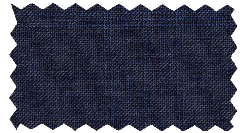 Enzo Tovare Men's wool navy suit