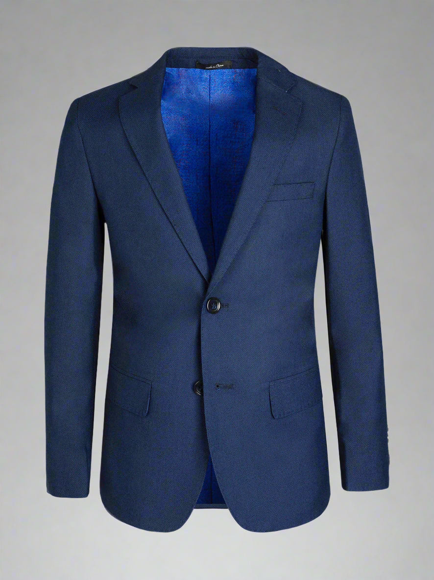 Boys TO Blue TR Suit Insignia Pique Weave T3101-5