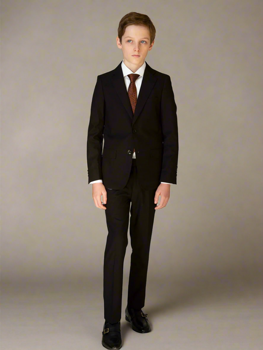 T.O. Boys Black TR Suit Jacket 3822-36