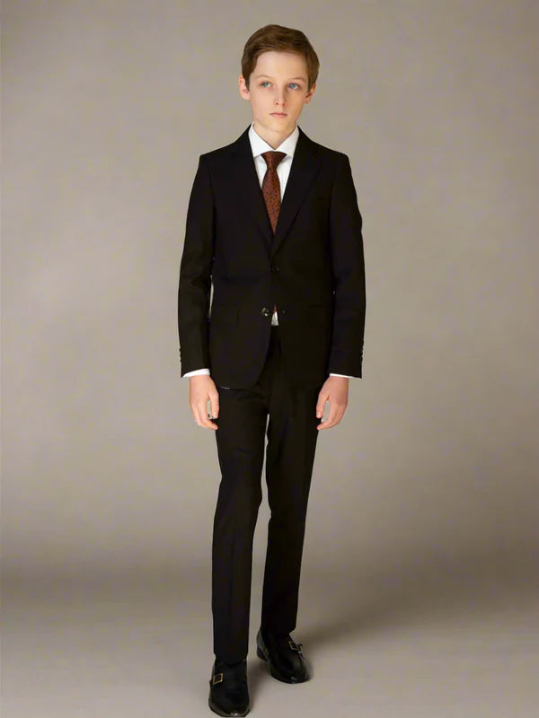 T.O. Boys Black TR Suit Separates-Classic Fit 3822-36