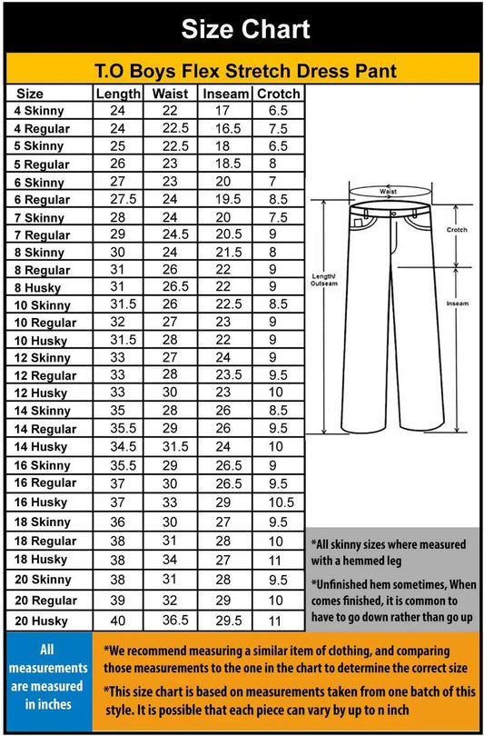 T.O. Boys Navy Flex Dress Pants Flex-2