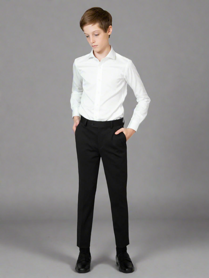 T.O. Boys Black Soho Stretch Dress Pants 9131-1