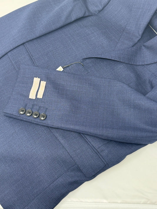 Centrion Boys Blue On Navy wool Suit-Intricate Weave Pattern CEE1-0500