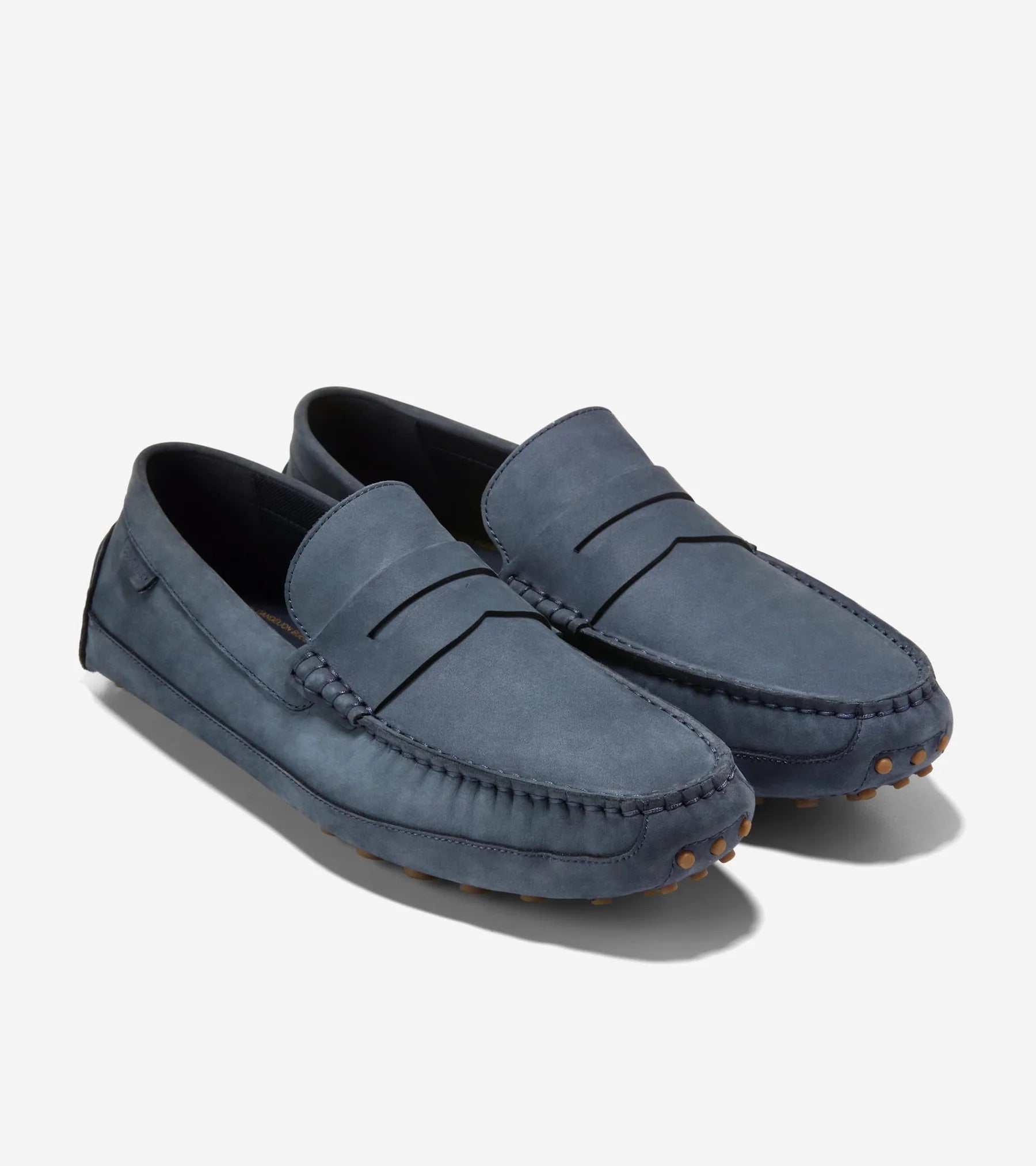 Cole Haan Grand.ØS Blue Suede Penny Loafers Men\'s 10.5 M EXCELLENT CONDITION Men main image 2