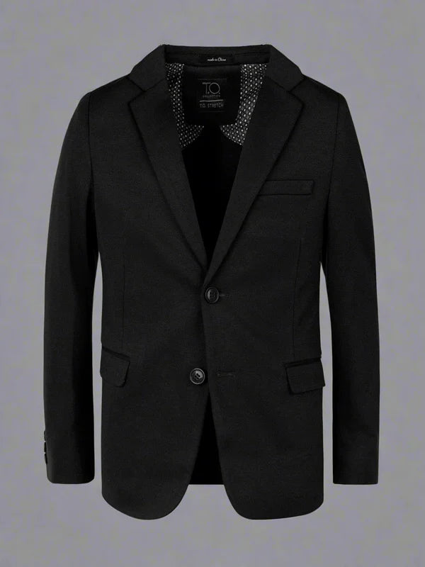 T.O. Suit Separates Mens Black Soho Stretch Slim Suit 9131-1