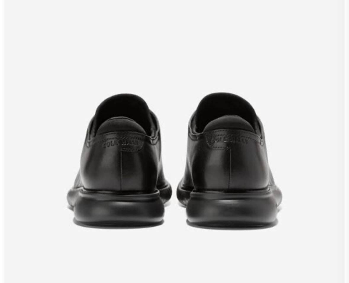Cole Haan Mens 2.ZEROGRAND Laser Wingtip Oxford Black Shoes