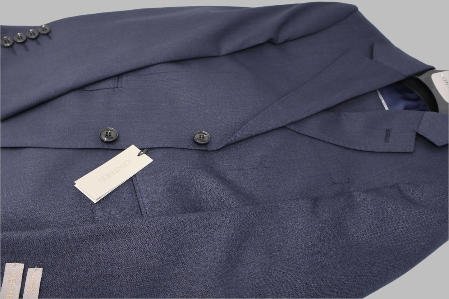 Centrion Boys Navy Wool Suit-Barleycorn Weave Pattern CEE1-6500