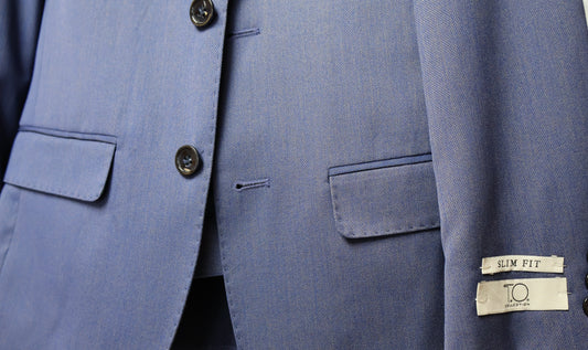 TO Boys Yellow Design On Blue TR Suit-Diamond Weave T3A3431