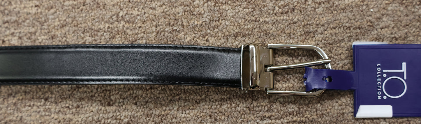 T.O. Boys Leather Belt-Silver Pin Buckle