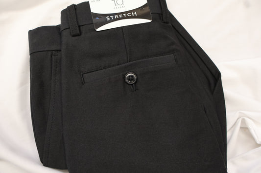 T.O. Boys Casual Stretch Pants-Black