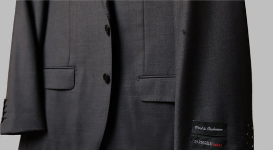 Bartorelli Napoli Men's Charcoal Wool Suit 101-3