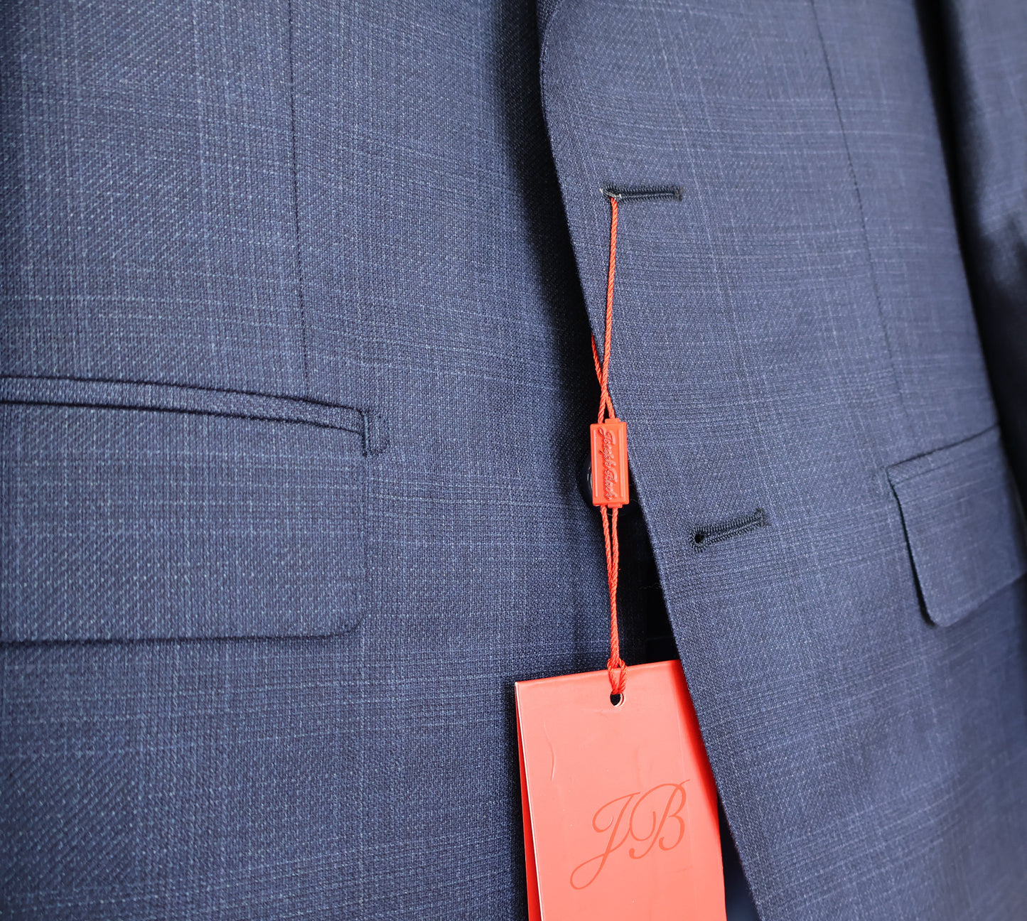 Joseph Bach Boys Blue Wool Suit-Teakweave Pattern