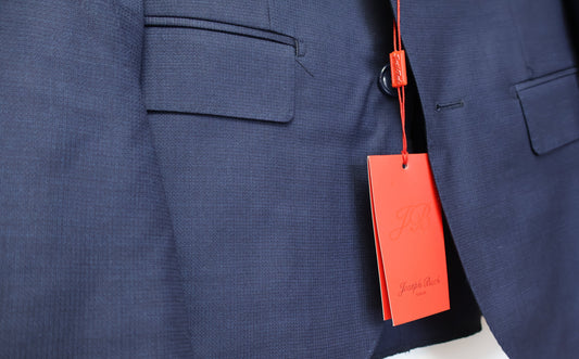 Joseph Bach Boys Wool Textured Navy Suit JBE1-7500