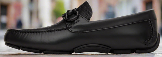 Salvatore Ferragamo Black Parigi New Driver Loafers