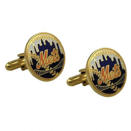 NY Mets Baseball Cufflinks
