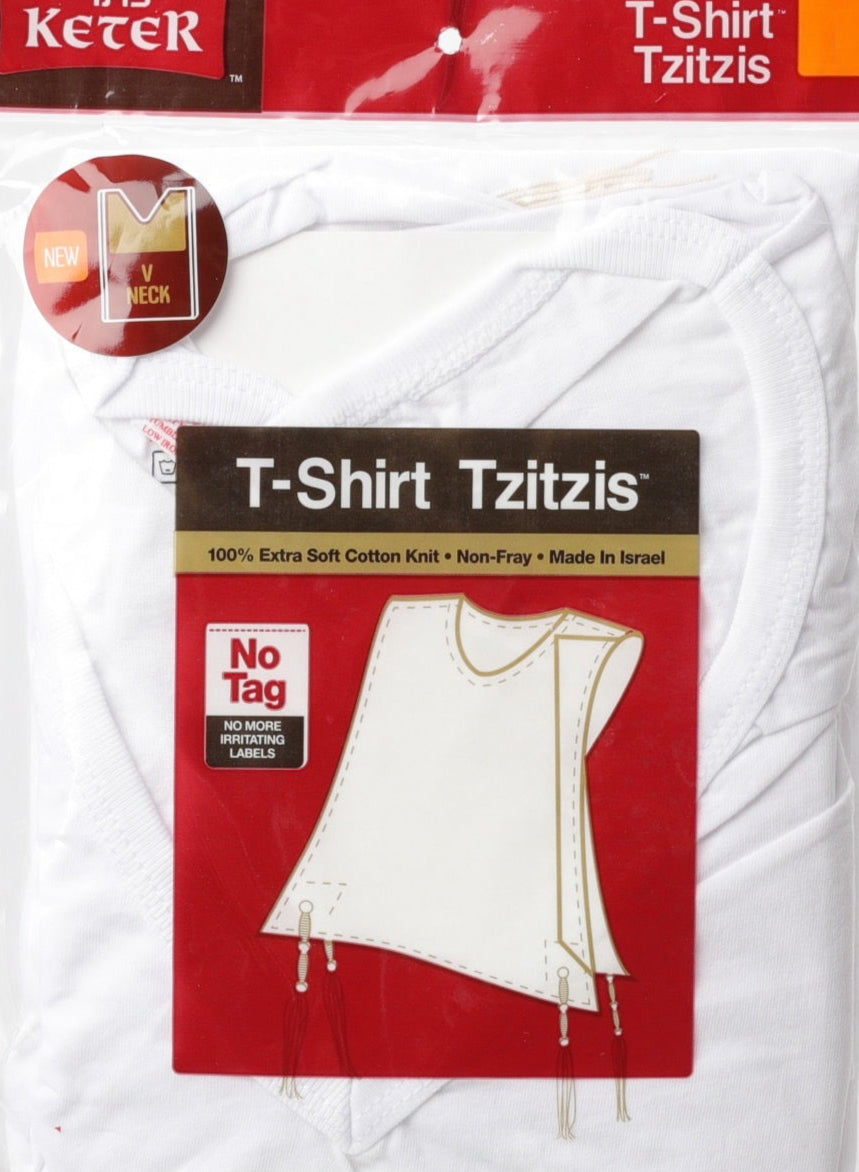 Boys T Shirt Thick String Keter Tzitzis