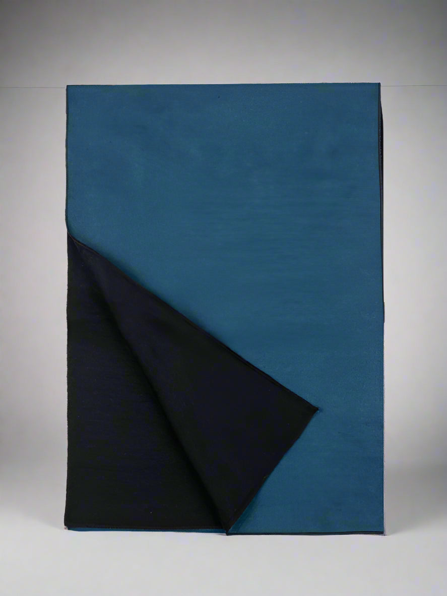 TO Collection Scarf-Two Toned Turquoise/Black