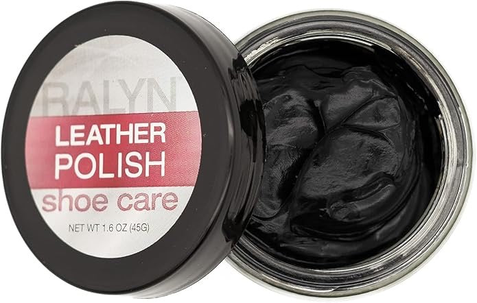 RALYN Shoe Care Leather Polish 1.6oz Jar Black