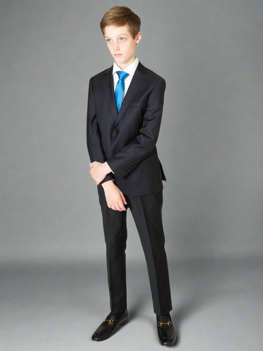 Centrion Boys Midnight Navy Wool Suit Jacket 21600-455