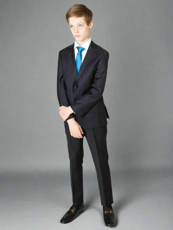 Centrion Boys Midnight Navy Wool Suit-Slim Fit