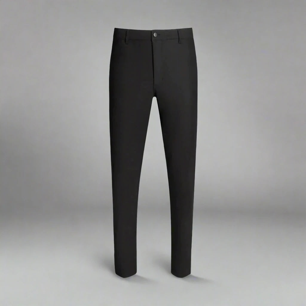 T.O. men’s black stretch performance dress pants with modern tailored fit