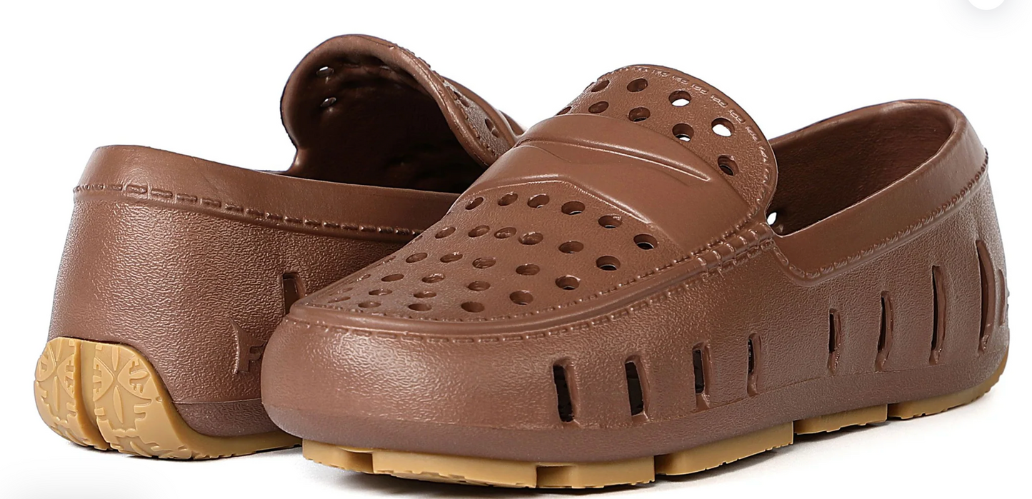 Floafers Prodigy Driver Kids Running Shoes – Athletic Sneakers Drift Wood Brown/Gum