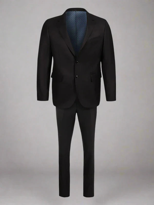 Centrion mens wool black suit-classic fit