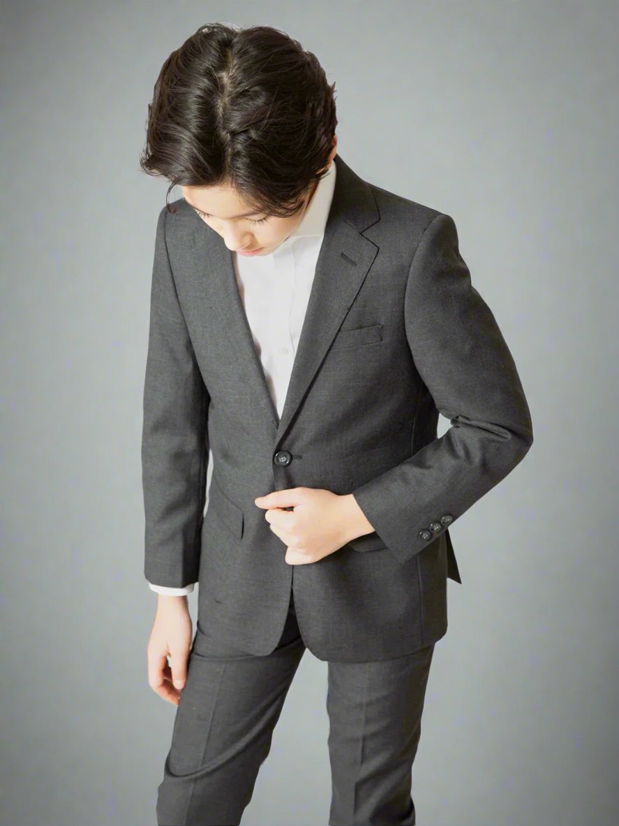 T.O. Boys Charcoal TR Suit Jacket 1129-602
