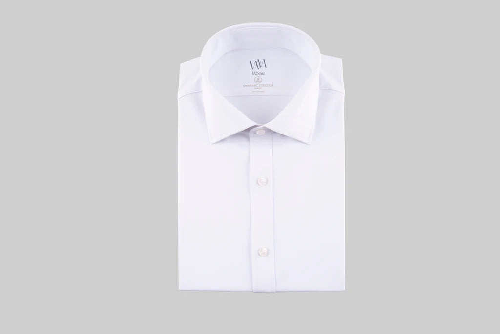 WOEVE MENS DYNAMIC STRETCH WHITE SHIRT