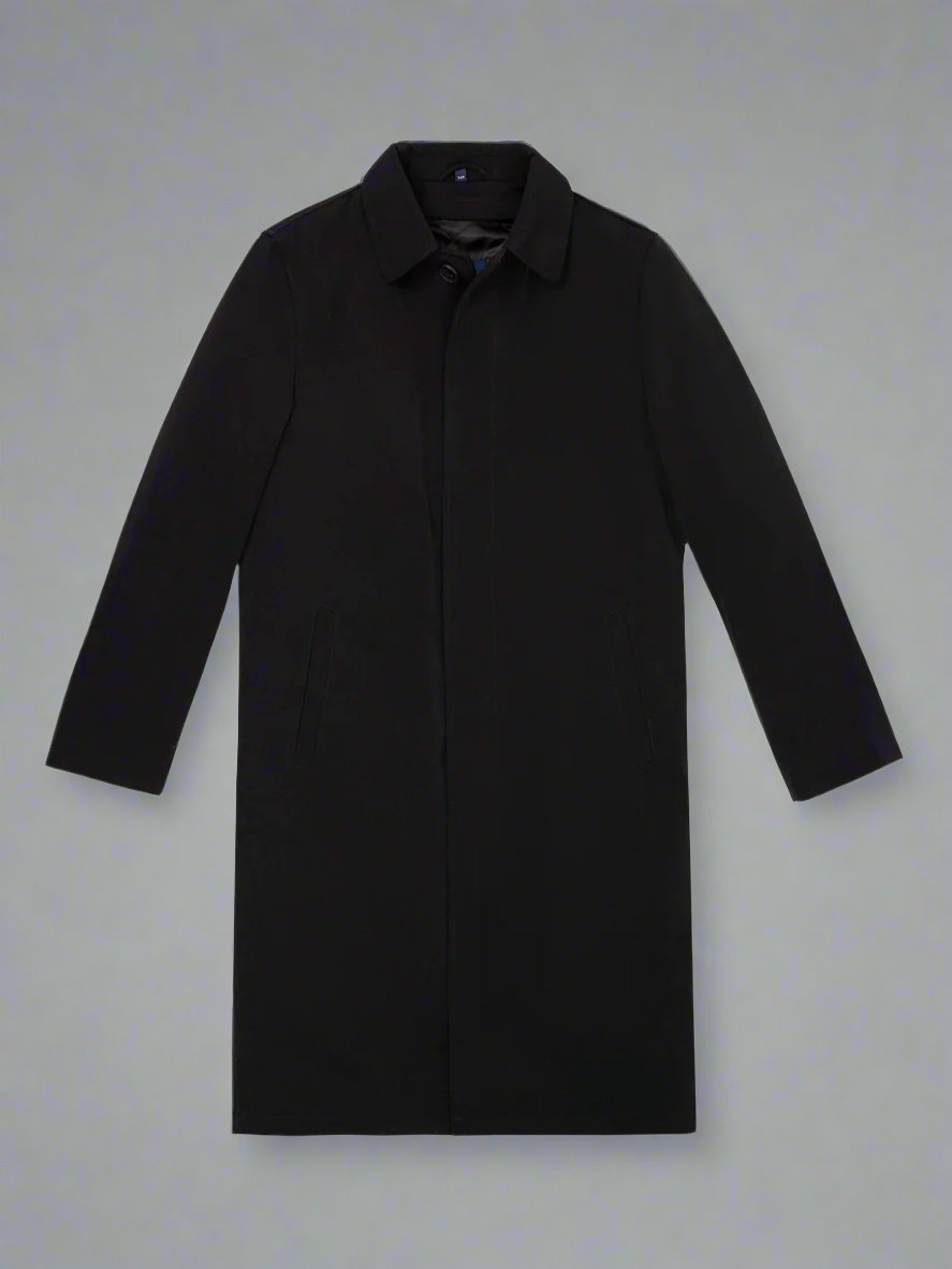 Hart Schaffner Marx Men's Rain Coat Joshua Weatherproof Black