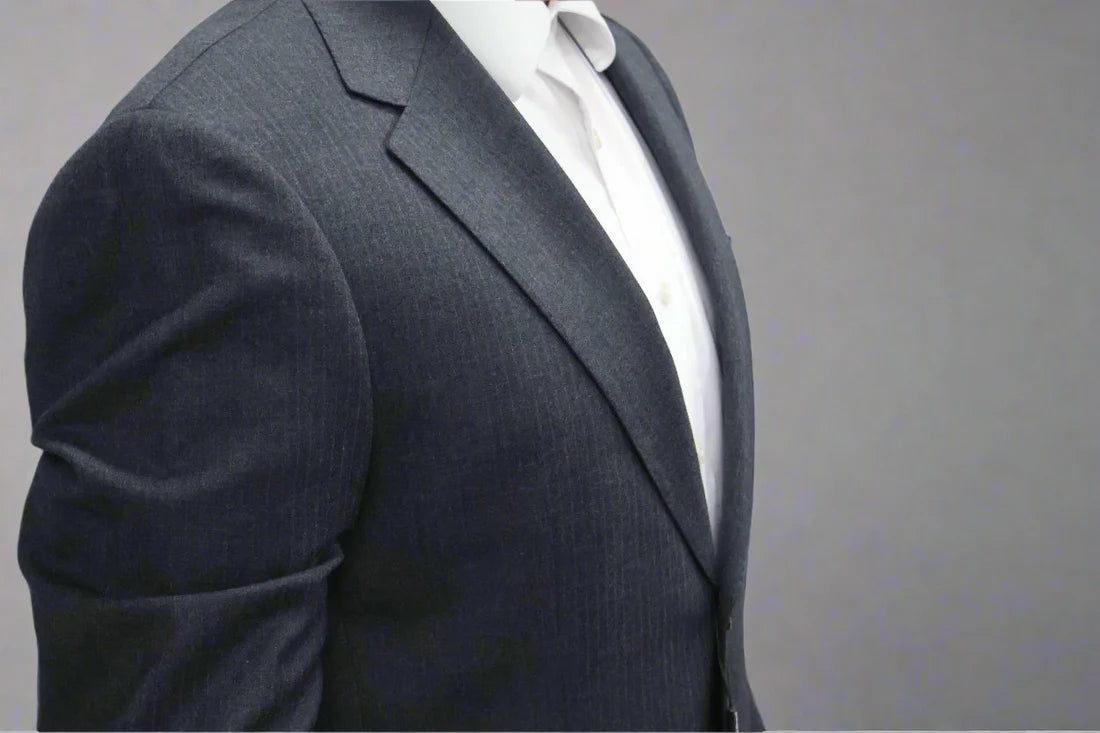 Centrion Boys Charcoal Wool Suit-Subtle Pinstripe CEBD-151