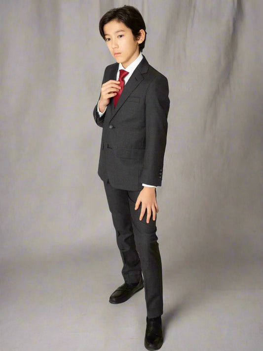T.O. Boys Charcoal TR Suit Jacket 1129-602