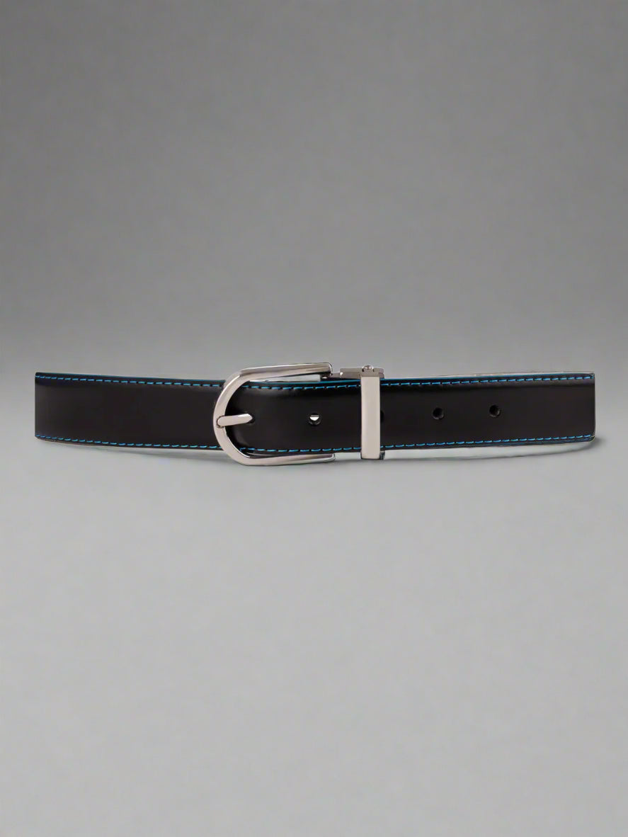 T.O. Boys Leather Belt-Silver Pin Buckle