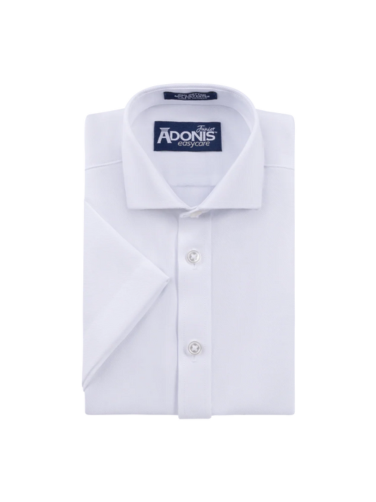 Adonis Boys Short Sleeve Easy Care Shirt-Twill Weave