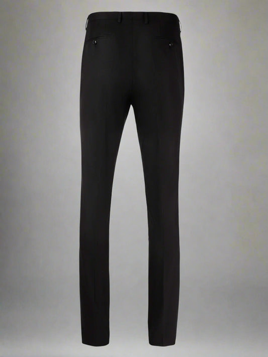 Cardeliano Mens Black Wool Dress Pants 100-1