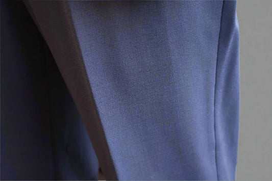 Giles & Jasper Mens Navy Wool Stretch Suit