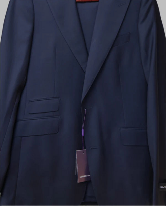Bartorelli Napoli Men's Navy Wool Suit 101-2