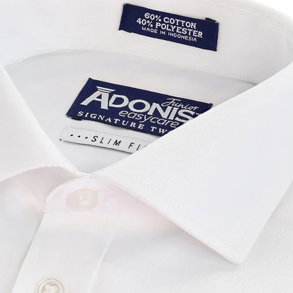 Adonis Boys Long Sleeve Easy Care Shirt-Pinpoint Weave