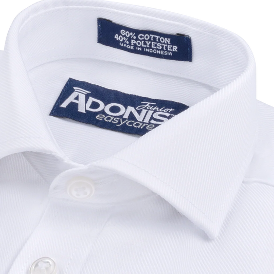 Adonis Boys Short Sleeve Easy Care Shirt-Twill Weave