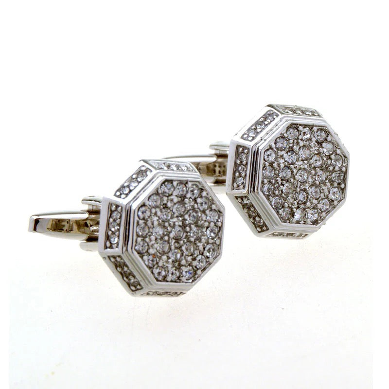 TOM ORR SILVER ROUND CUFF LINKS CL-2000