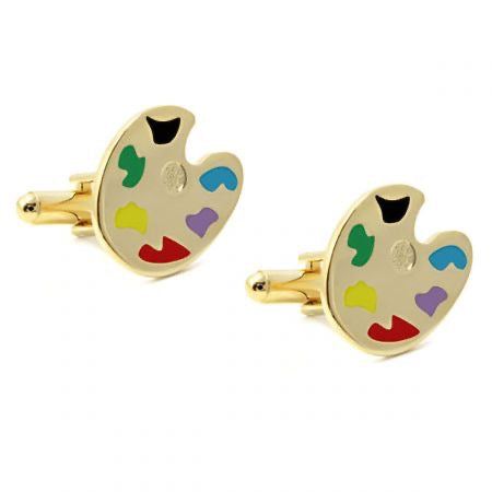 Artisan Painters Palette Cuff Links