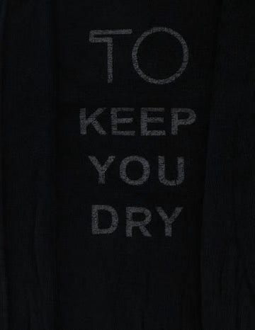 T.O BOY'S FRENCH TERRY BATHROBE BLACK