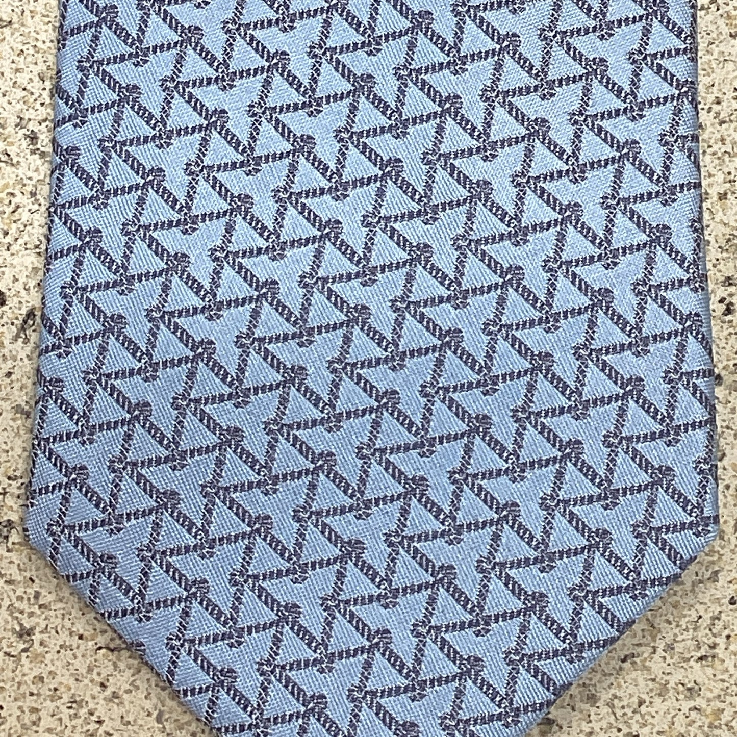 Mens Titanium Tie Tri-Light Blue TT421
