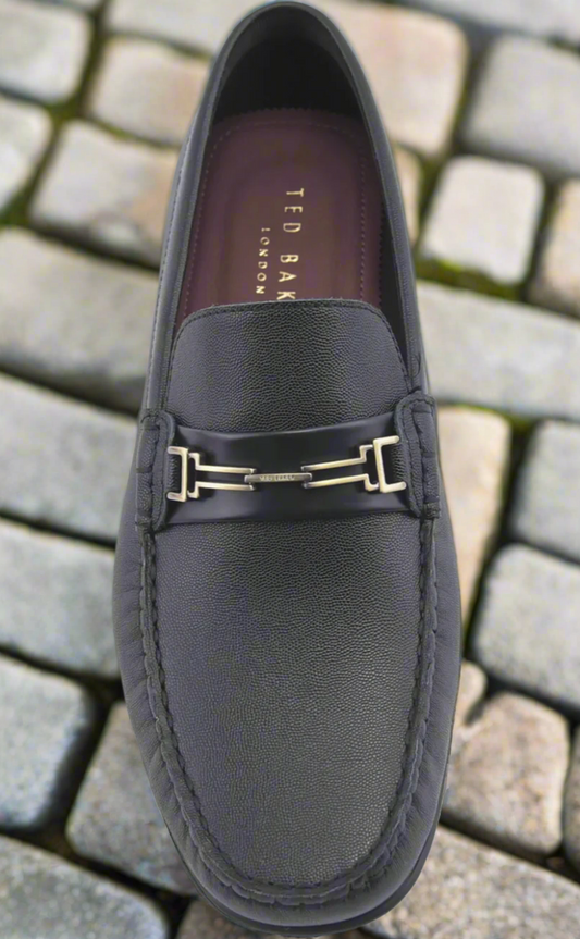Ted Baker Mens Loafers Black London Hilden Bit Shoes
