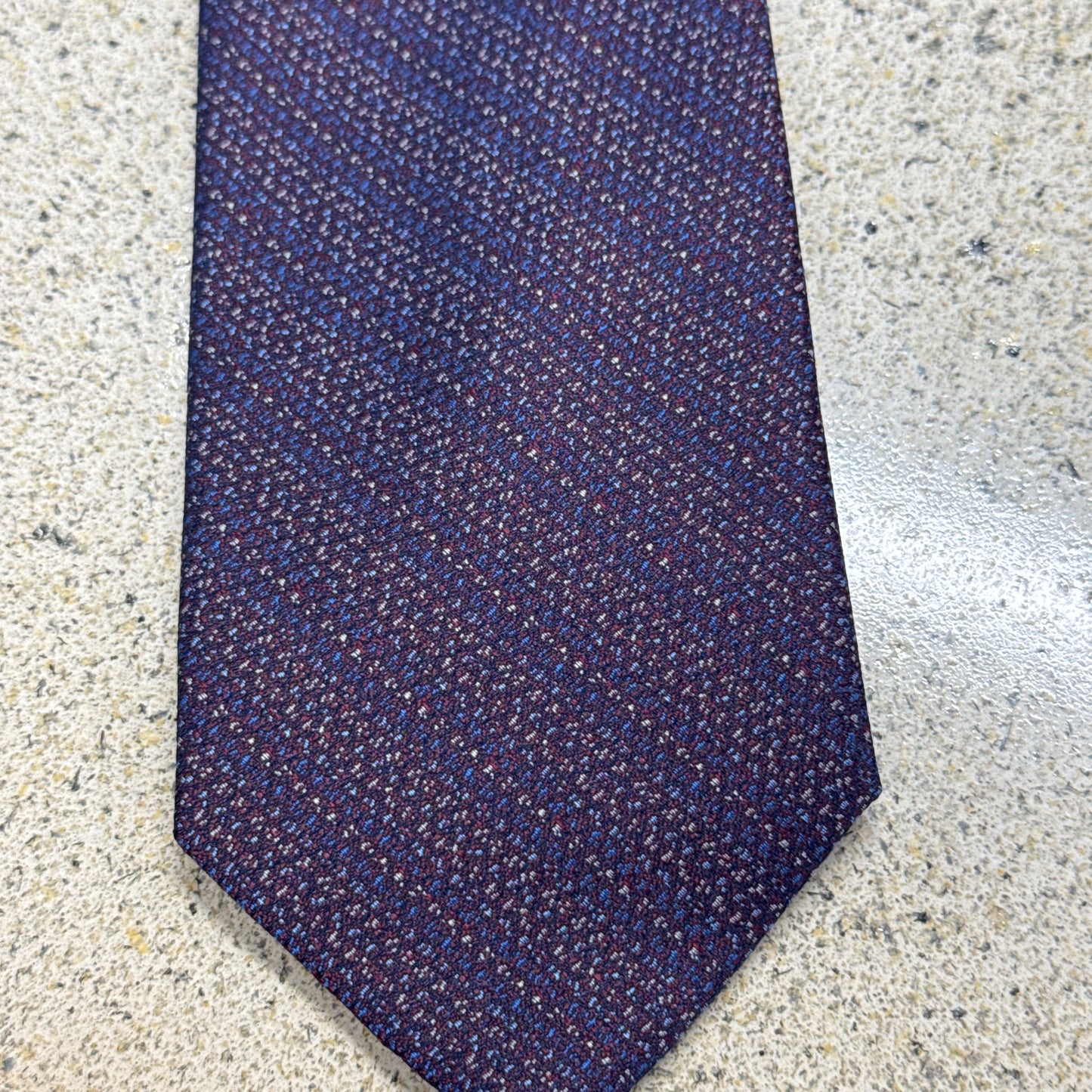 T.O. Men's Tie Purple Copper Striped Standard Width TM369-1