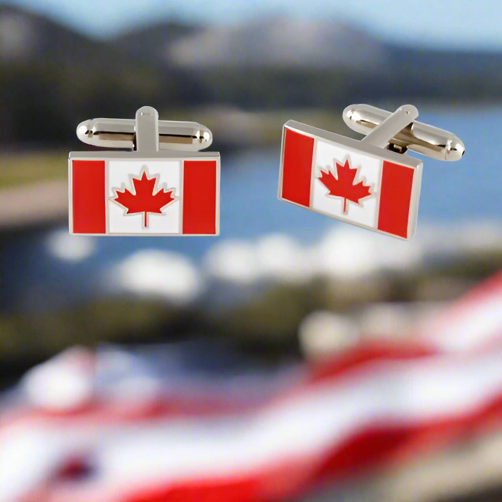 Canadian Flag Cuff links