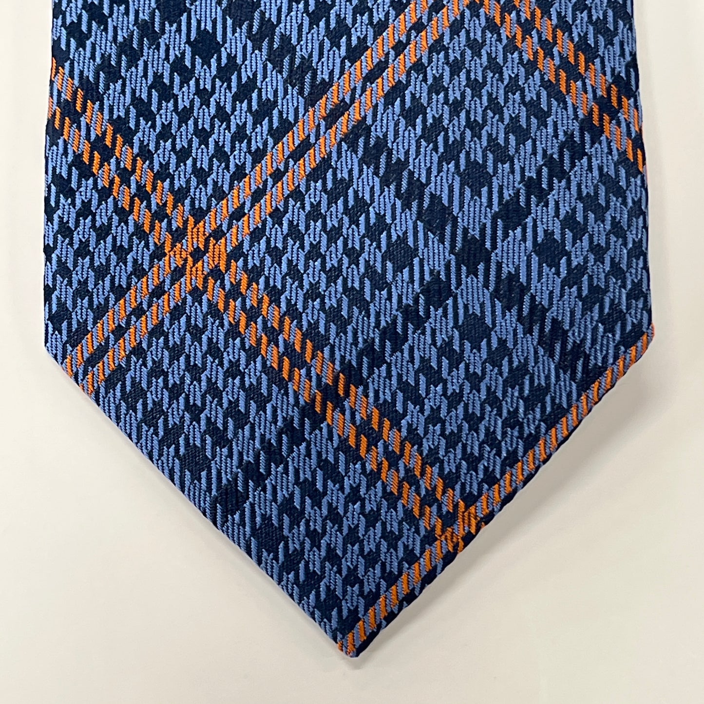 Bruno Piattelli Men's Tie Silk Blue Pattern BR0251